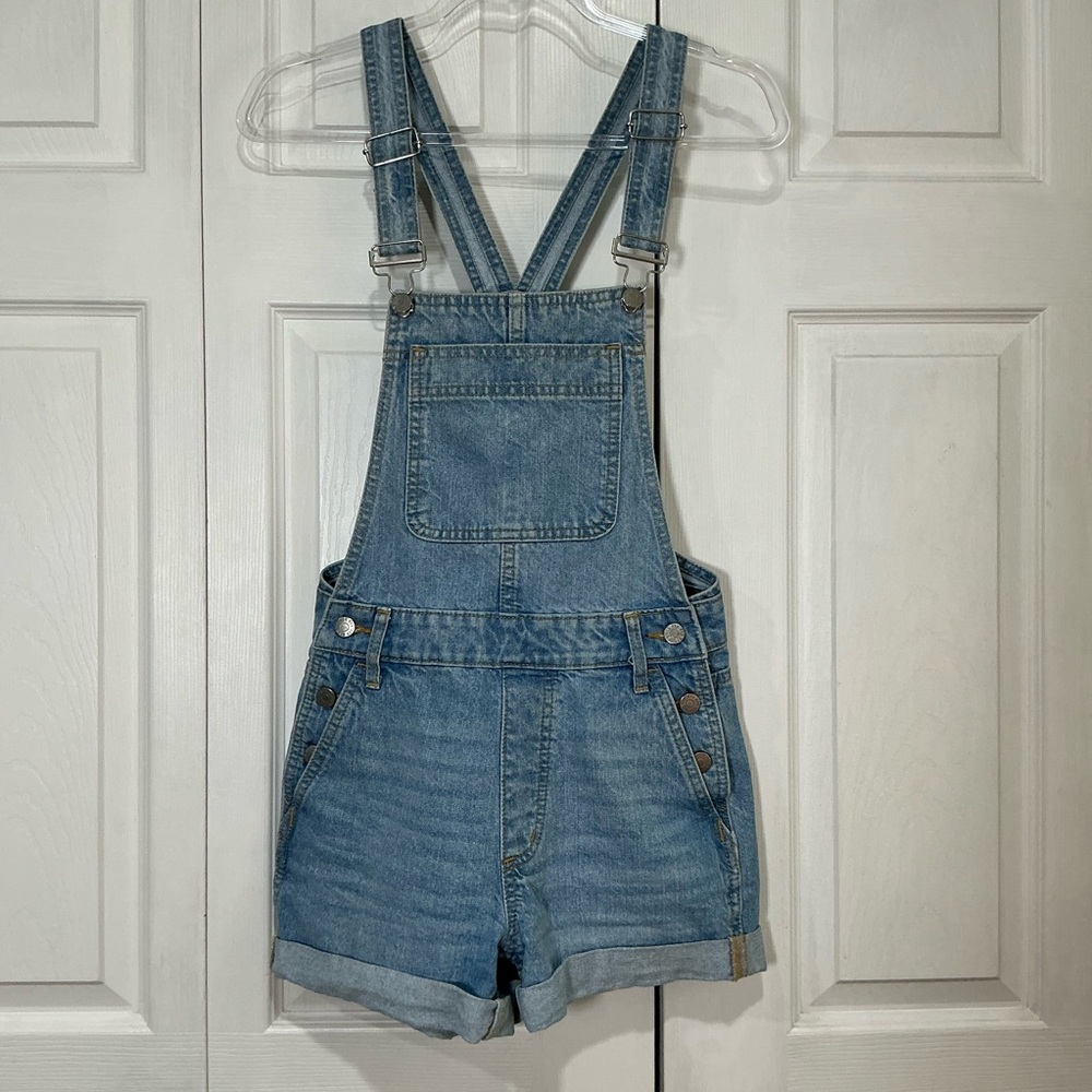 🖤 BDG Denim Overall Shorts - 00 / 24 - Picture 2 of 6